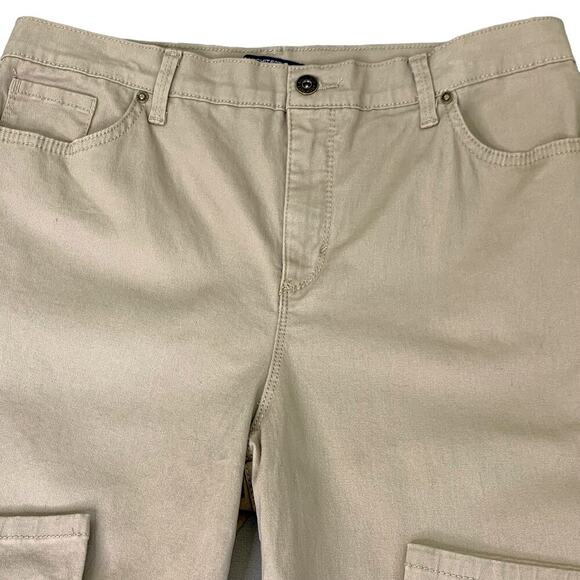 Architect Petite Classic Straight High Rise Khaki Jeans Stretchy Women Size 16P - Picture 4 of 13